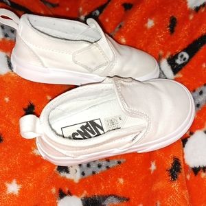 VANS white velcro Toddler USA size 6.5
